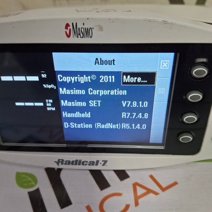 Masimo Radical 7 Pulse Oximeter w/ Base