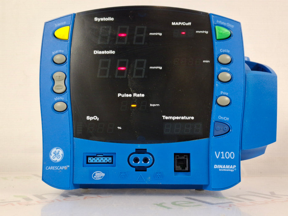 GE Healthcare Dinamap V100 - NIBP, SpO2, Temp Vital Signs Monitor