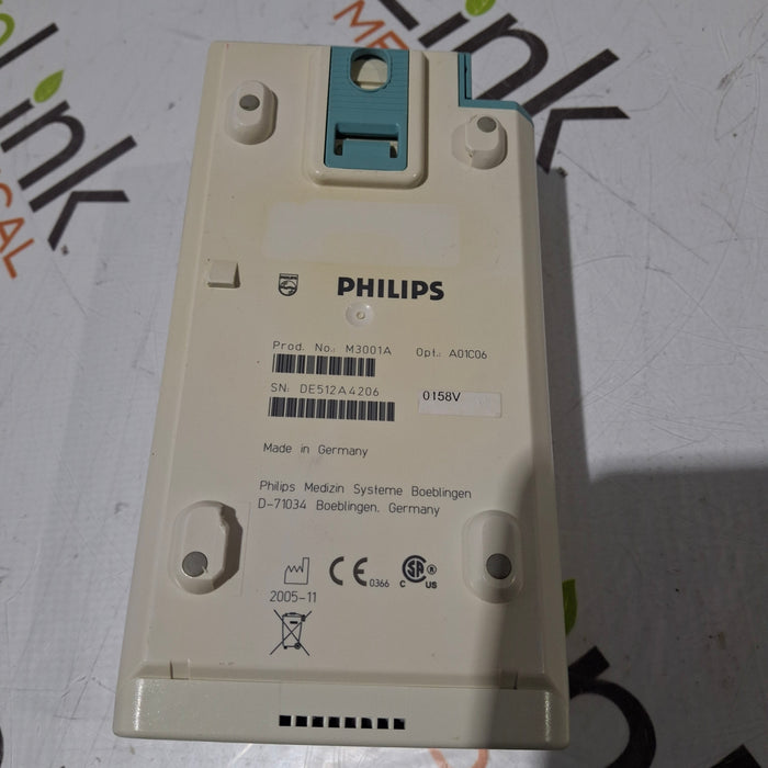 Philips M3001A-A01C06 Fast SpO2, NIBP, ECG, Temp, IBP MMS Module