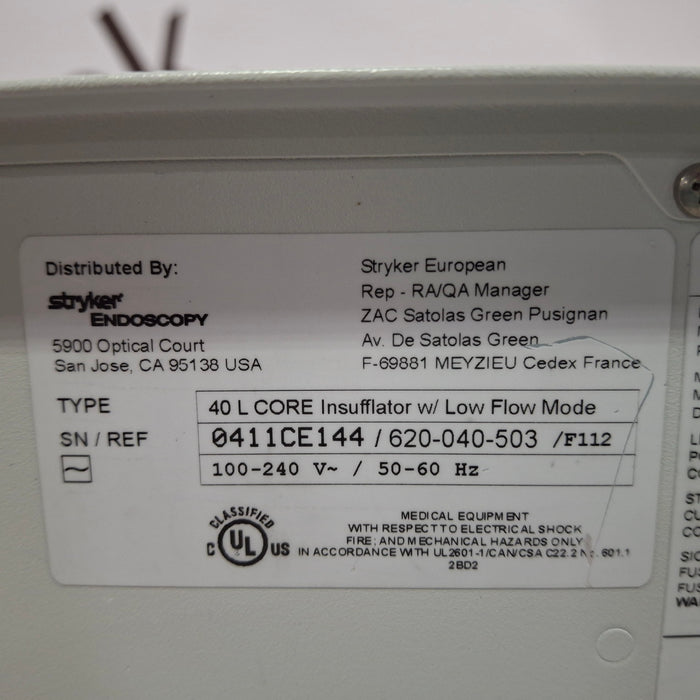 Stryker 40L Highflow Insufflator
