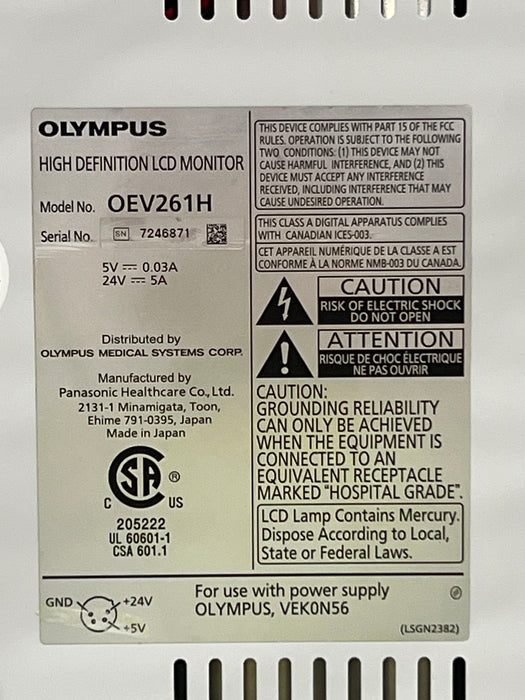 Olympus OEV261H 26" LCD Endoscopy Monitor