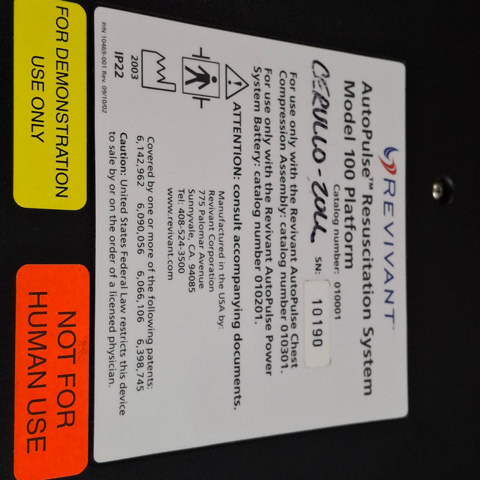 Zoll Autopulse CPR Resuscitation System