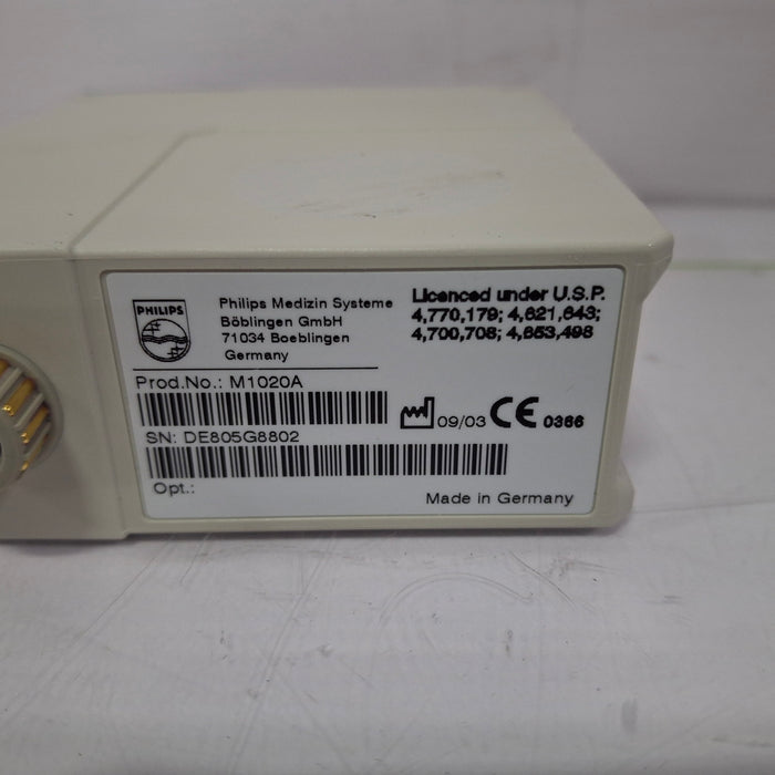 Hewlett Packard M1020A SpO2/PLETH Single Parameter Module