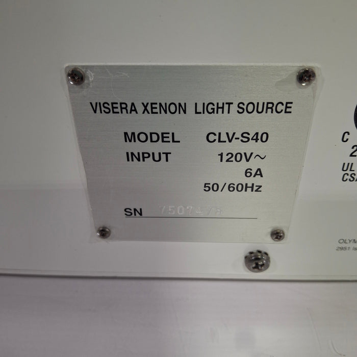 Olympus Visera CLV-S40 Light Source