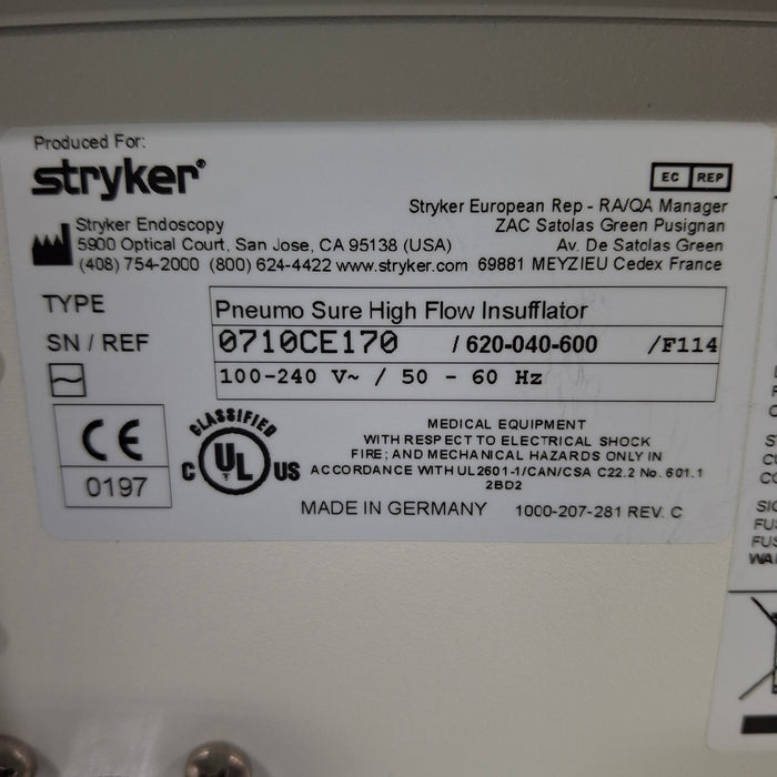Stryker 45L Pneumo Sure XL Insufflator