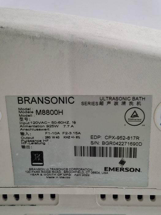 Bransonic M8800H Ultrasonic Bath