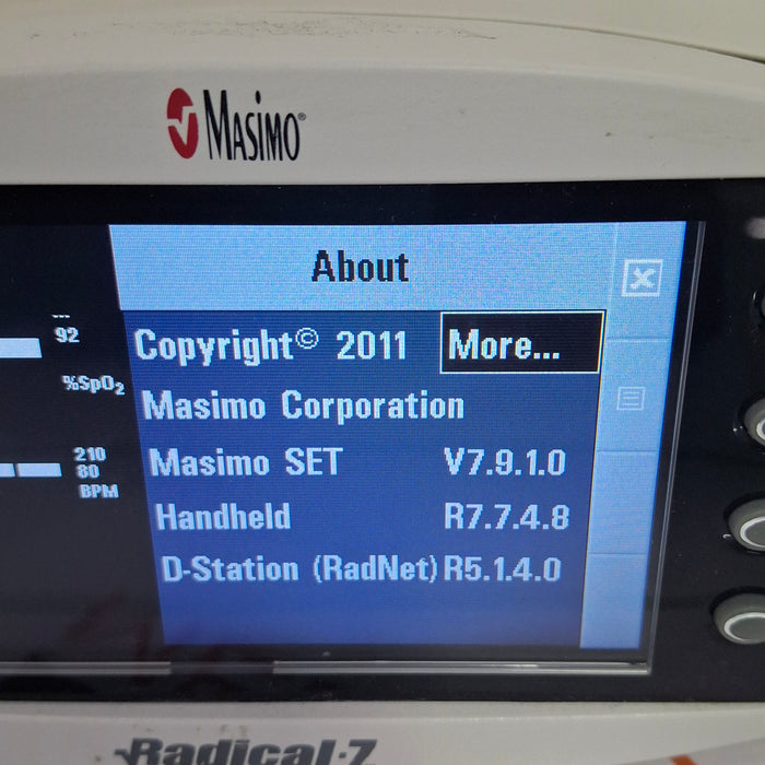 Masimo Radical 7 Pulse Oximeter w/ Base