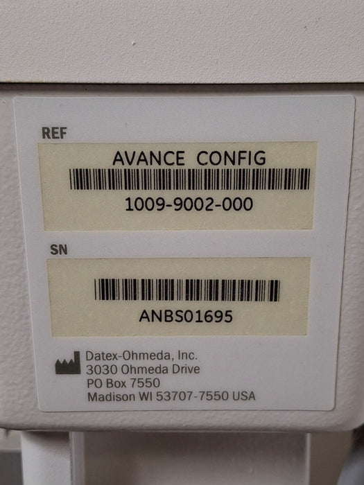 GE Healthcare S/5 Avance Anesthesia System