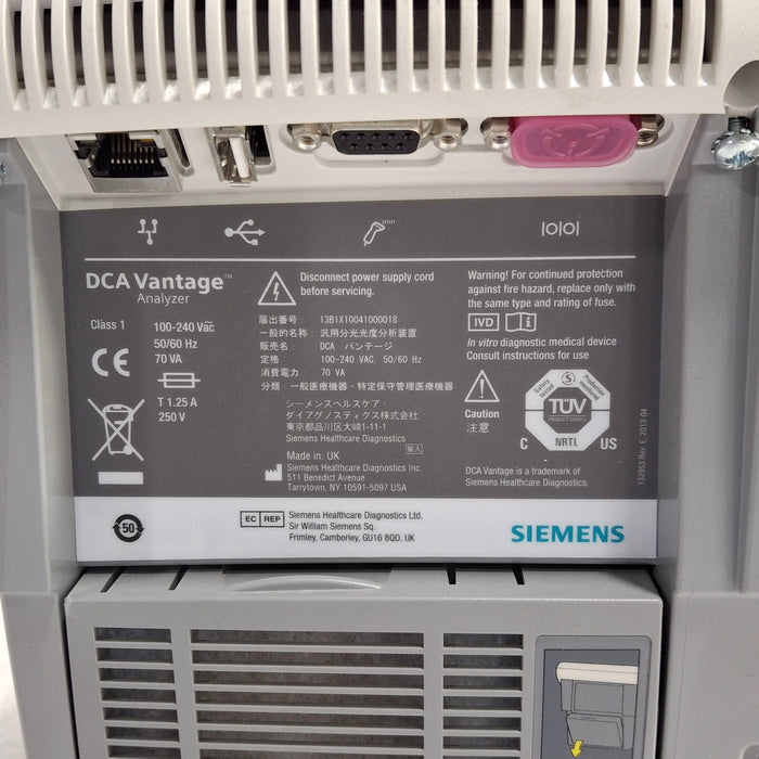 Siemens DCA Vantage Analyzer