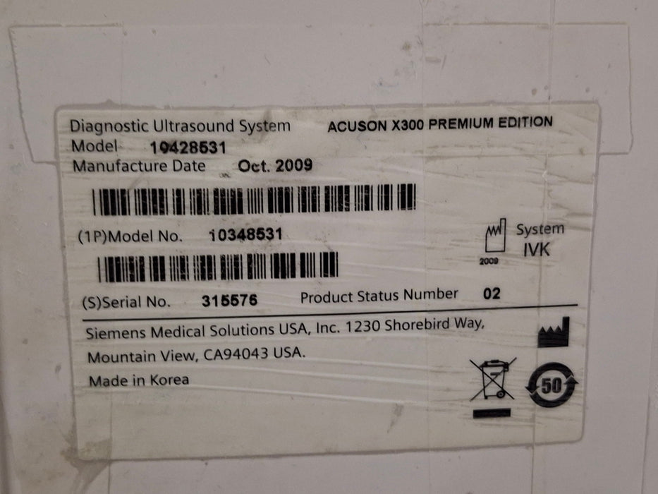 Siemens Acuson X300 Ultrasound