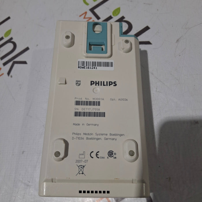 Philips M3001A-A01C06 Fast SpO2, NIBP, ECG, Temp, IBP MMS Module
