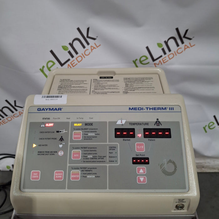 Gaymar Medi-Therm III MTA6900 Hyper/Hypothermia Machine