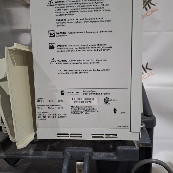 Puritan Bennett 840 Ventilator without Compressor