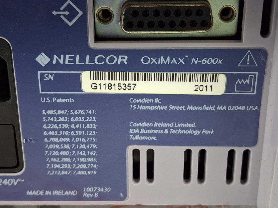 Nellcor OxiMax N-600x Pulse Oximeter
