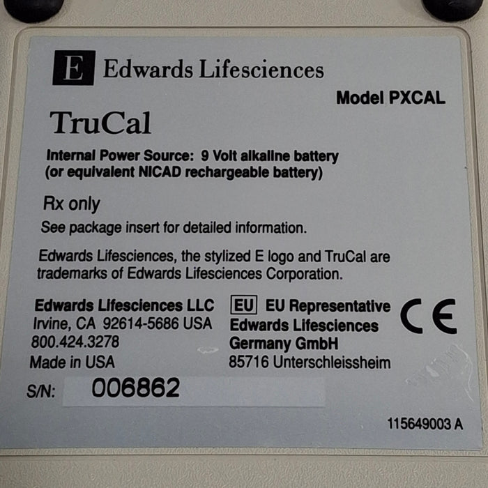 Edwards Lifesciences PXCAL TruCal Pressure Simulator / Tester