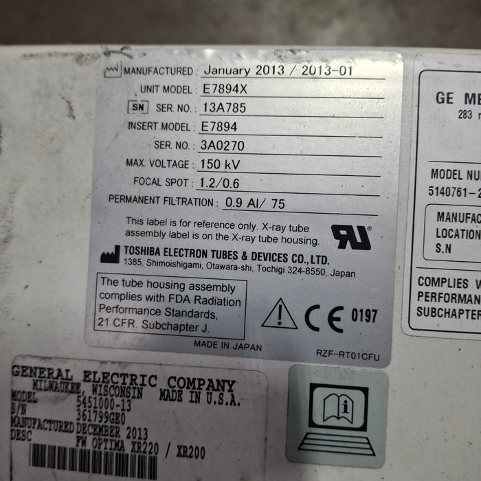 GE Healthcare Optima XR220 AMX Portable X-ray