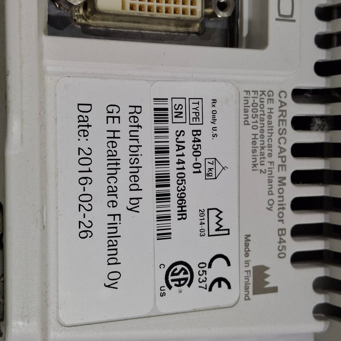 GE Healthcare Carescape B450 Patient Monitor