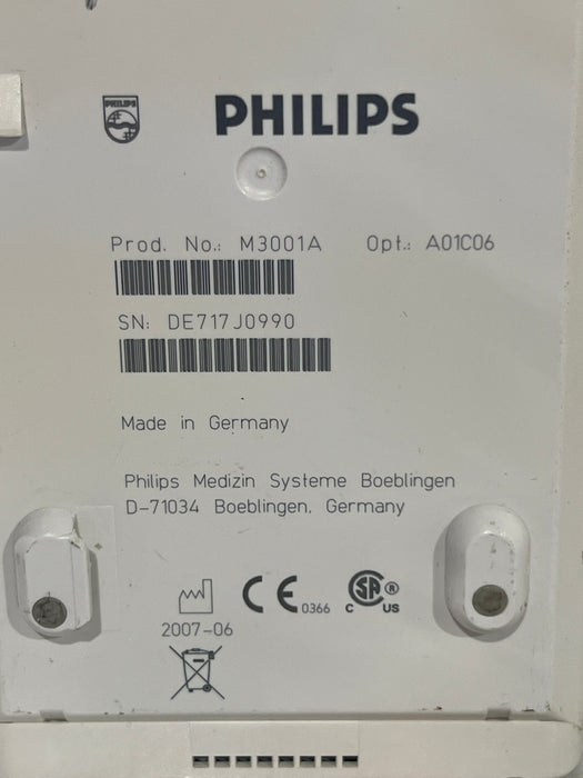 Philips M3001A-A01C06 Fast SpO2, NIBP, ECG, Temp, IBP MMS Module
