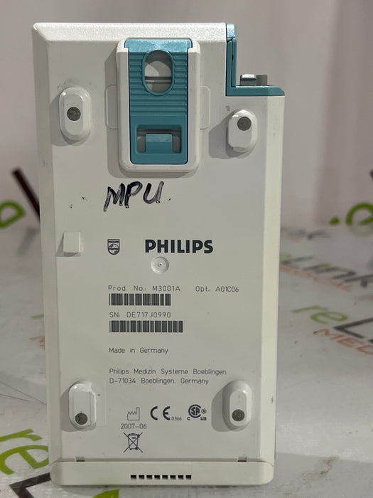 Philips M3001A-A01C06 Fast SpO2, NIBP, ECG, Temp, IBP MMS Module