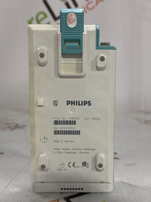 Philips M3001A-A01C06 Fast SpO2, NIBP, ECG, Temp, IBP MMS Module