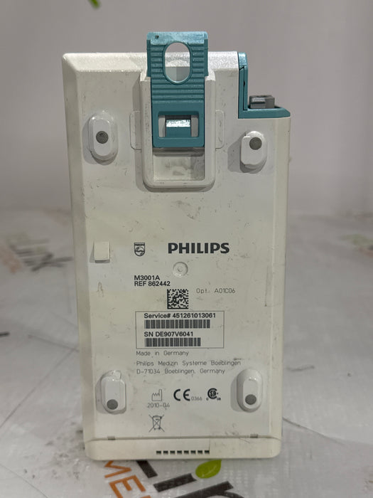 Philips M3001A-A01C06 Fast SpO2, NIBP, ECG, Temp, IBP MMS Module