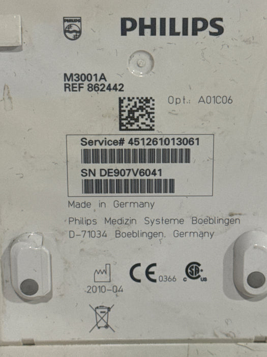 Philips M3001A-A01C06 Fast SpO2, NIBP, ECG, Temp, IBP MMS Module