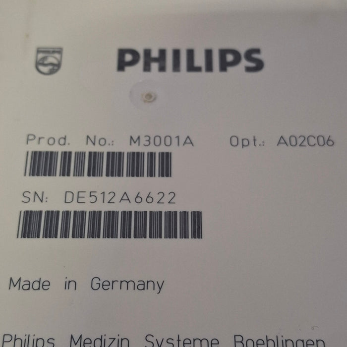Philips M3001A-A02C06 OxiMax SpO2, NIBP, ECG, Temp, IBP MMS Module