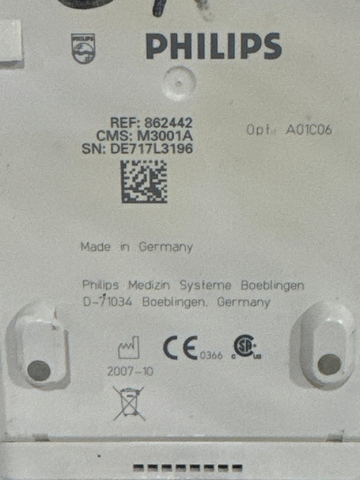 Philips M3001A-A01C06 Fast SpO2, NIBP, ECG, Temp, IBP MMS Module