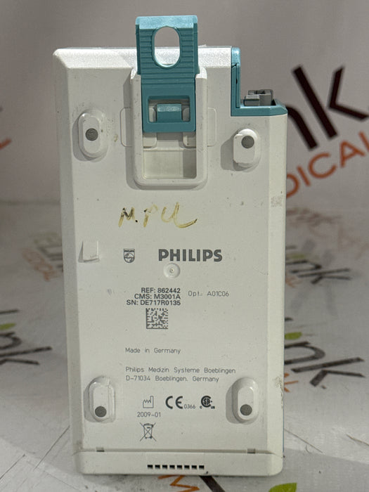 Philips M3001A-A01C06 Fast SpO2, NIBP, ECG, Temp, IBP MMS Module
