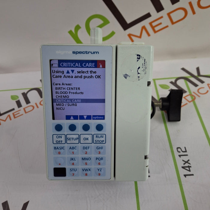 Baxter Sigma Spectrum 6.05.13 with B/G Battery Infusion Pump