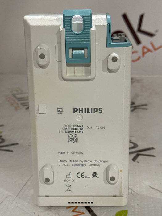 Philips M3001A-A01C06 Fast SpO2, NIBP, ECG, Temp, IBP MMS Module