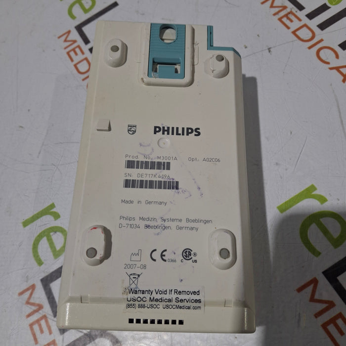 Philips M3001A-A02C06 OxiMax SpO2, NIBP, ECG, Temp, IBP MMS Module