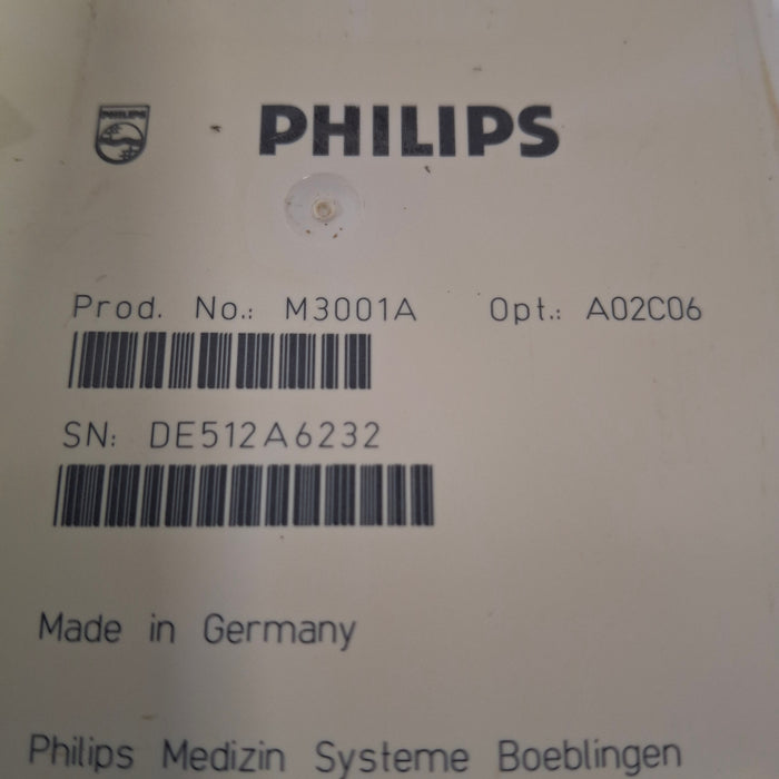 Philips M3001A-A02C06 OxiMax SpO2, NIBP, ECG, Temp, IBP MMS Module