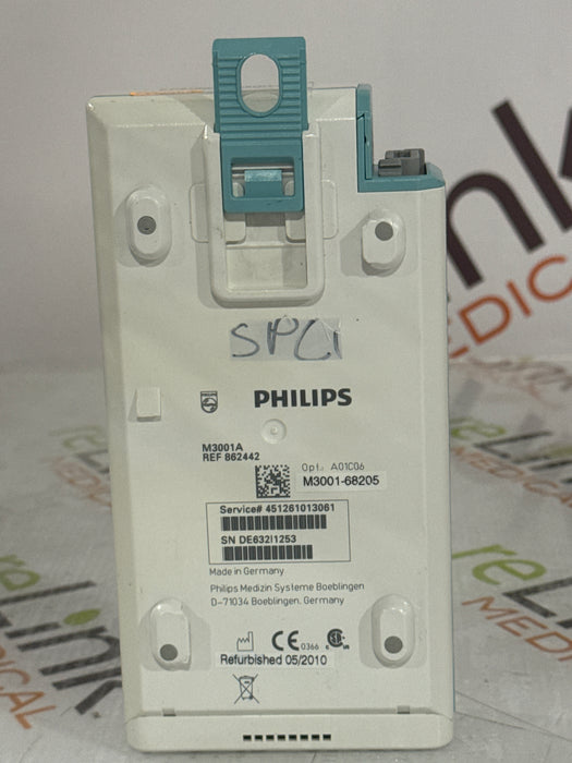 Philips M3001A-A01C06 Fast SpO2, NIBP, ECG, Temp, IBP MMS Module