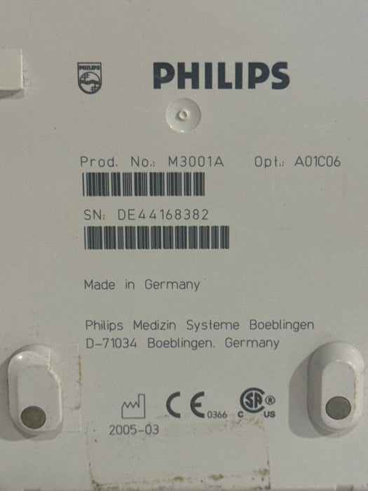 Philips M3001A-A01C06 Fast SpO2, NIBP, ECG, Temp, IBP MMS Module