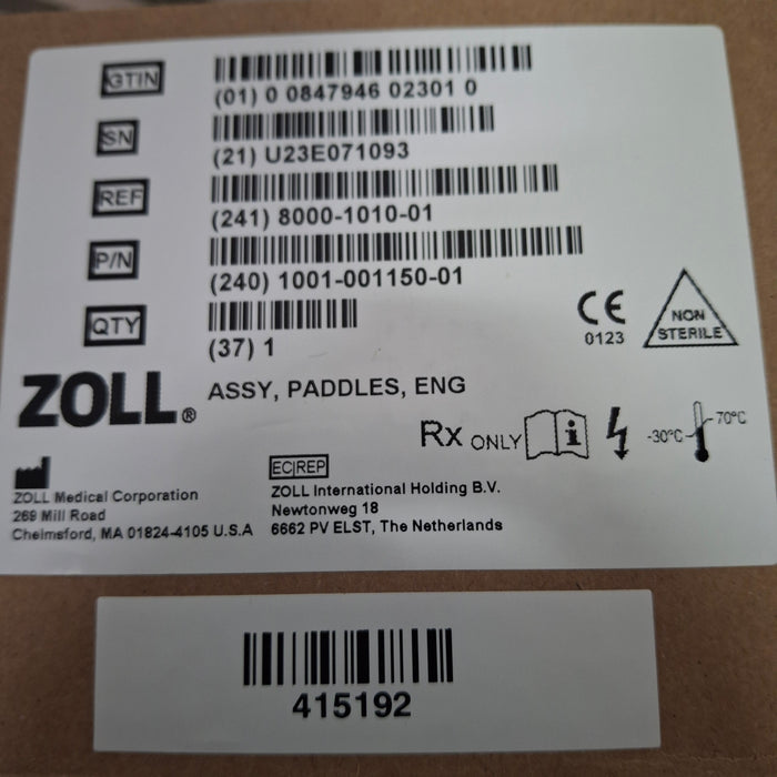 Zoll External Paddles 241 8000-1010-01
