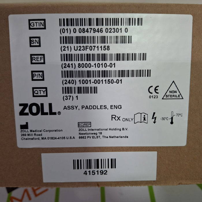 Zoll External Paddles 241 8000-1010-01