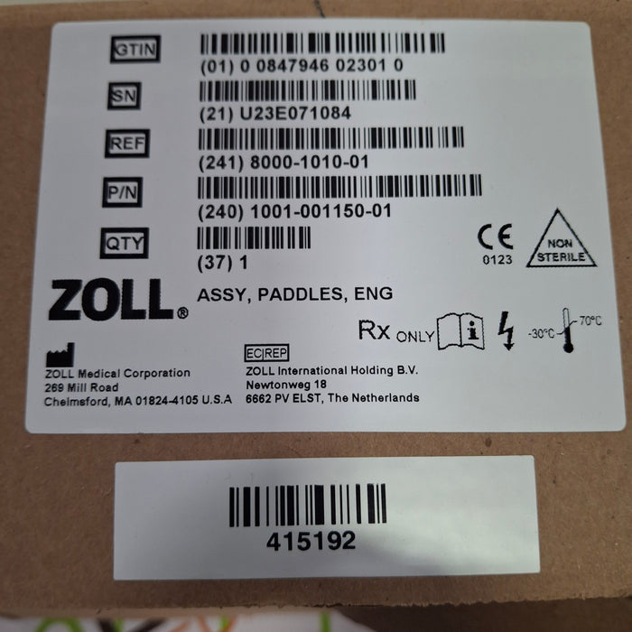 Zoll External Paddles 241 8000-1010-01