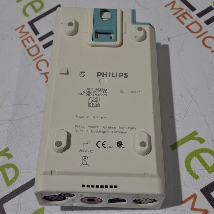 Philips M3001A-A03C06 Masimo SpO2, NIBP, ECG, Temp, IBP MMS Module
