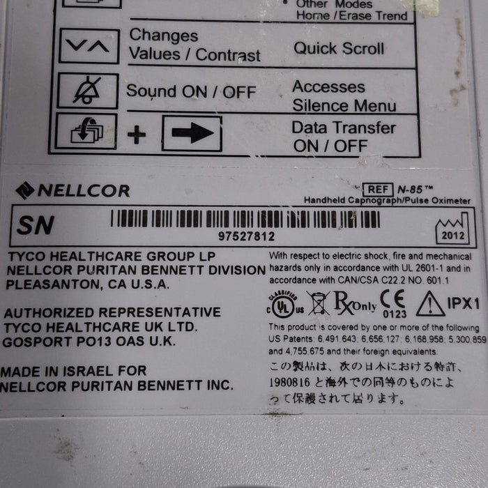 Nellcor N-85 Pulse Oximeter