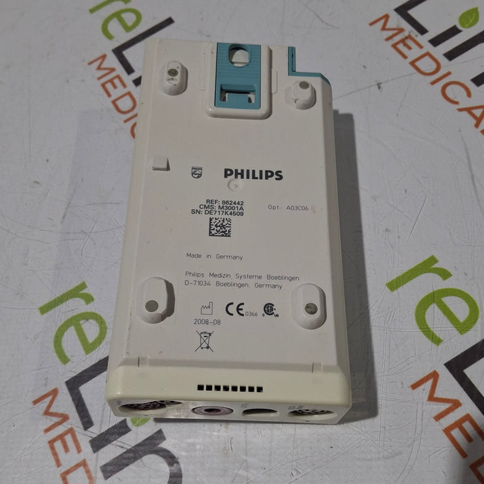 Philips M3001A-A03C06 Masimo SpO2, NIBP, ECG, Temp, IBP MMS Module