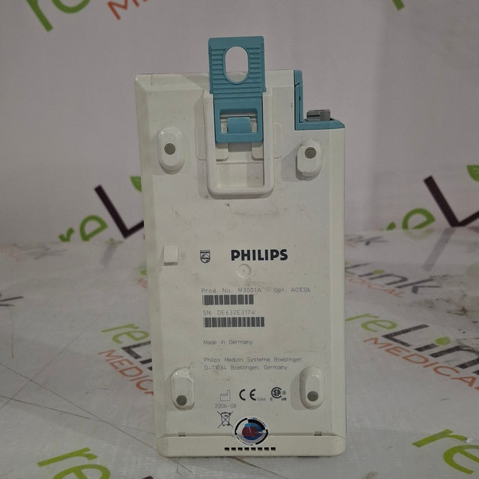Philips M3001A-A01C06 Fast SpO2, NIBP, ECG, Temp, IBP MMS Module