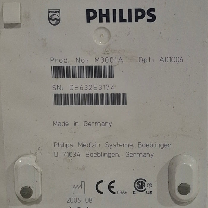 Philips M3001A-A01C06 Fast SpO2, NIBP, ECG, Temp, IBP MMS Module