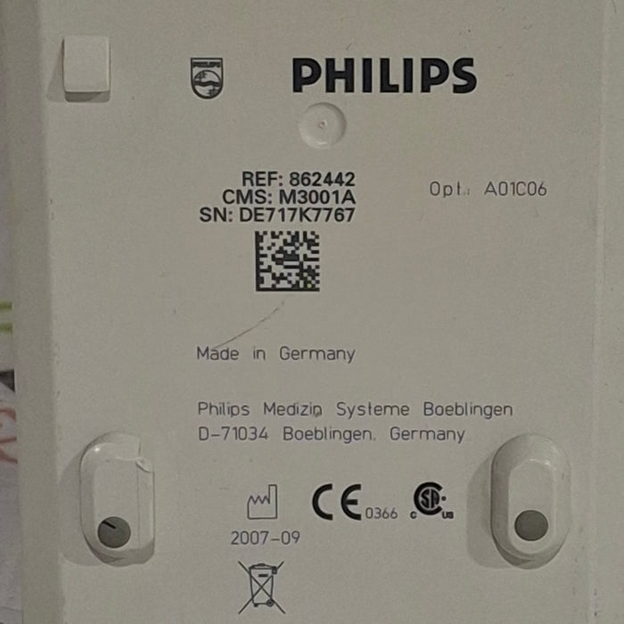 Philips M3001A-A01C06 Fast SpO2, NIBP, ECG, Temp, IBP MMS Module