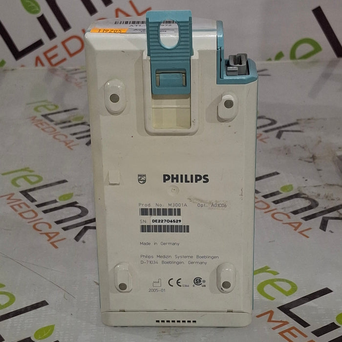 Philips M3001A-A01C06 Fast SpO2, NIBP, ECG, Temp, IBP MMS Module