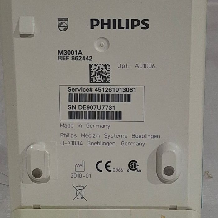 Philips M3001A-A01C06 Fast SpO2, NIBP, ECG, Temp, IBP MMS Module