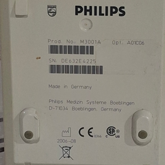 Philips M3001A-A01C06 Fast SpO2, NIBP, ECG, Temp, IBP MMS Module