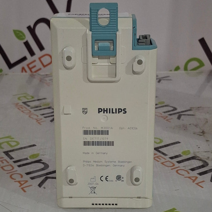 Philips M3001A-A01C06 Fast SpO2, NIBP, ECG, Temp, IBP MMS Module