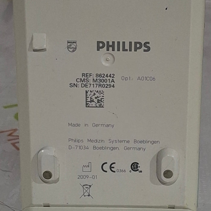 Philips M3001A-A01C06 Fast SpO2, NIBP, ECG, Temp, IBP MMS Module