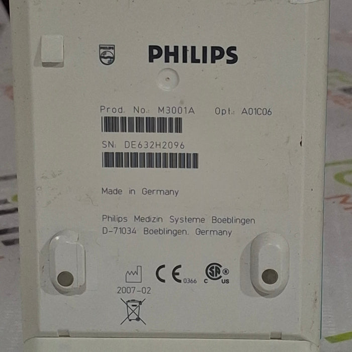 Philips M3001A-A01C06 Fast SpO2, NIBP, ECG, Temp, IBP MMS Module